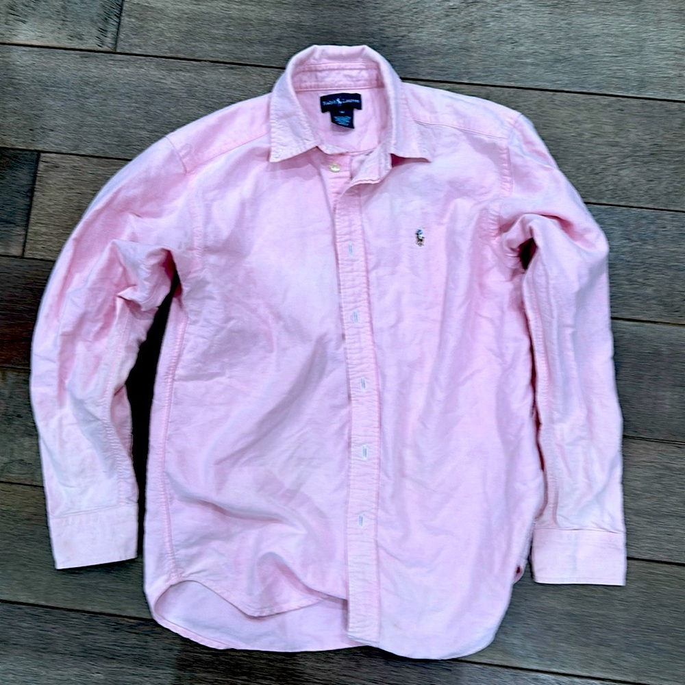 Ralph Lauren pink button down size 14